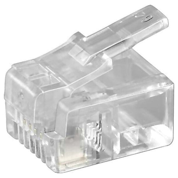 Goobay RJ11-Stecker Flachkabel Bu,4polig 50250